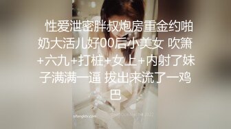   性爱泄密胖叔炮房重金约啪奶大活儿好00后小美女 吹箫+六九+打桩+女上+内射了妹子满满一逼 拔出来流了一鸡巴